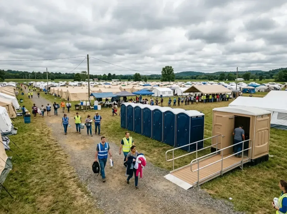 disaster-relief-camp-restrooms-010 — frequently asked questions, Dumpster & Portable Bathrooms Rental in Cedar Hills, OR